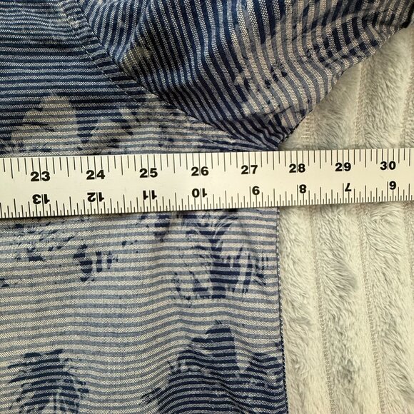 Tommy Bahama Mens XXL Pixel Palms Camp Shirt Blue Hawaiian Button-Up 100% Cotton - Picture 5 of 9